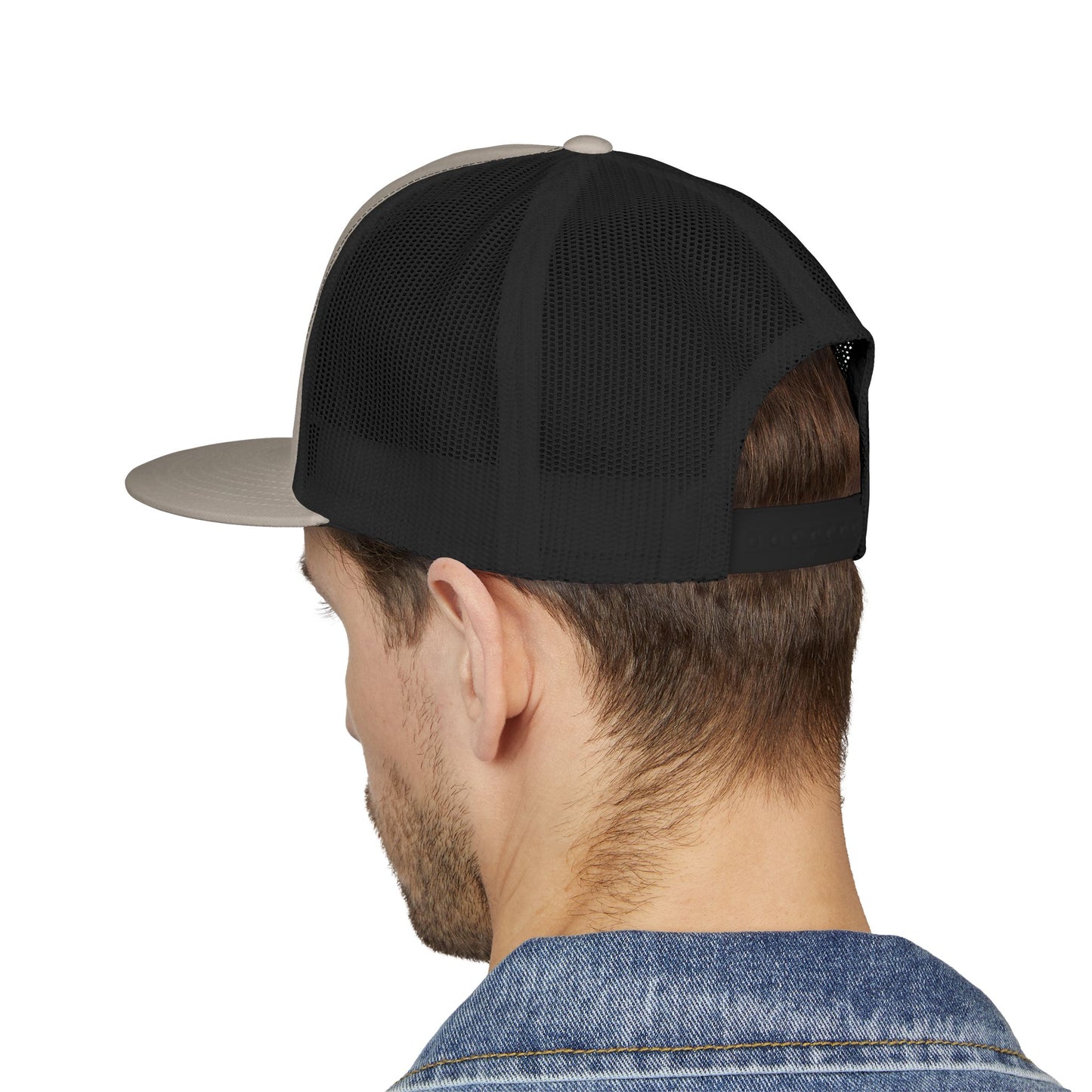 Stylish 5 Panel Trucker Cap with Embroidery, Fashion Hat, Outdoor Cap, Gift for Him, Adjustable Headwear