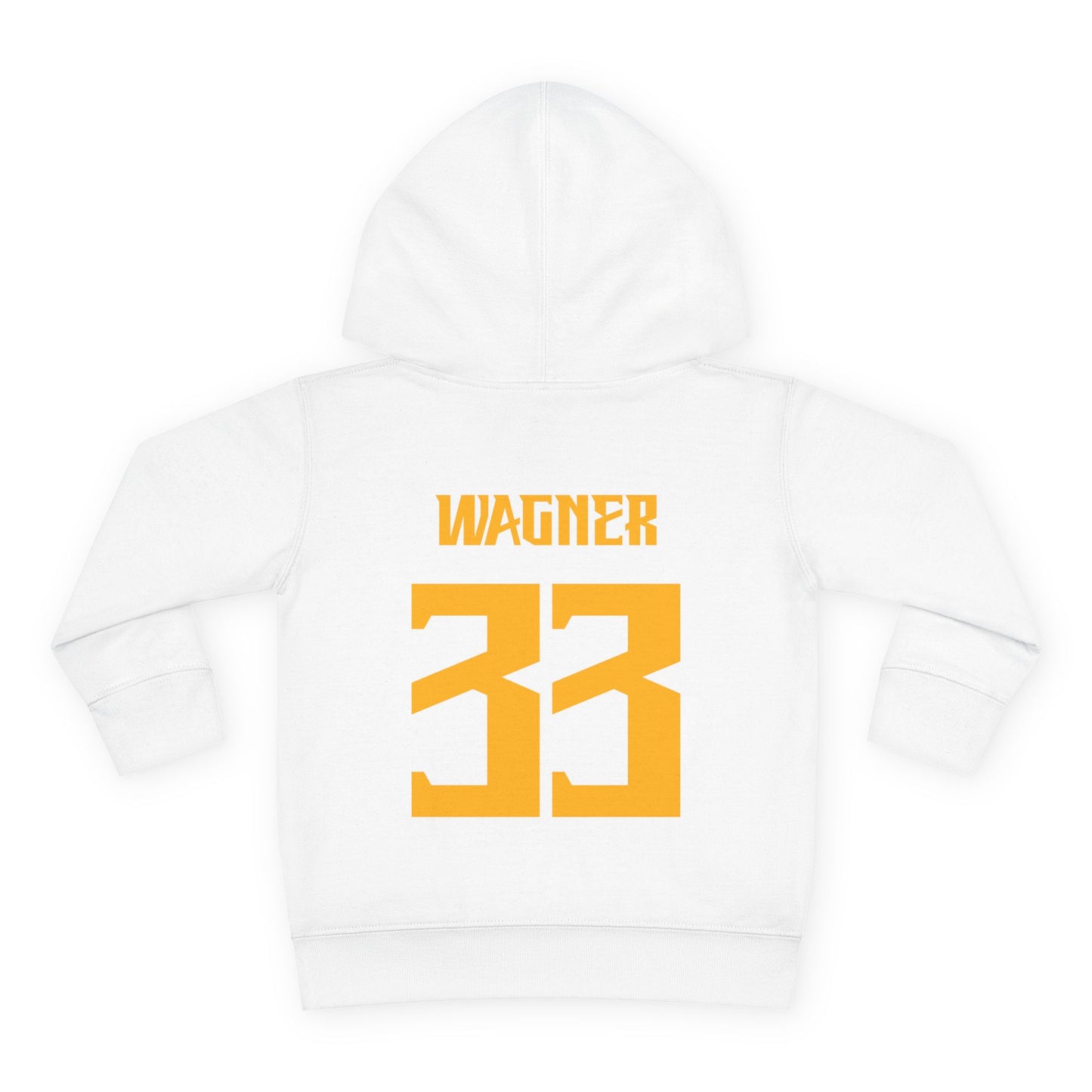 Toddler Football Hoodie — Personalized "Wagner 33" Team Pullover