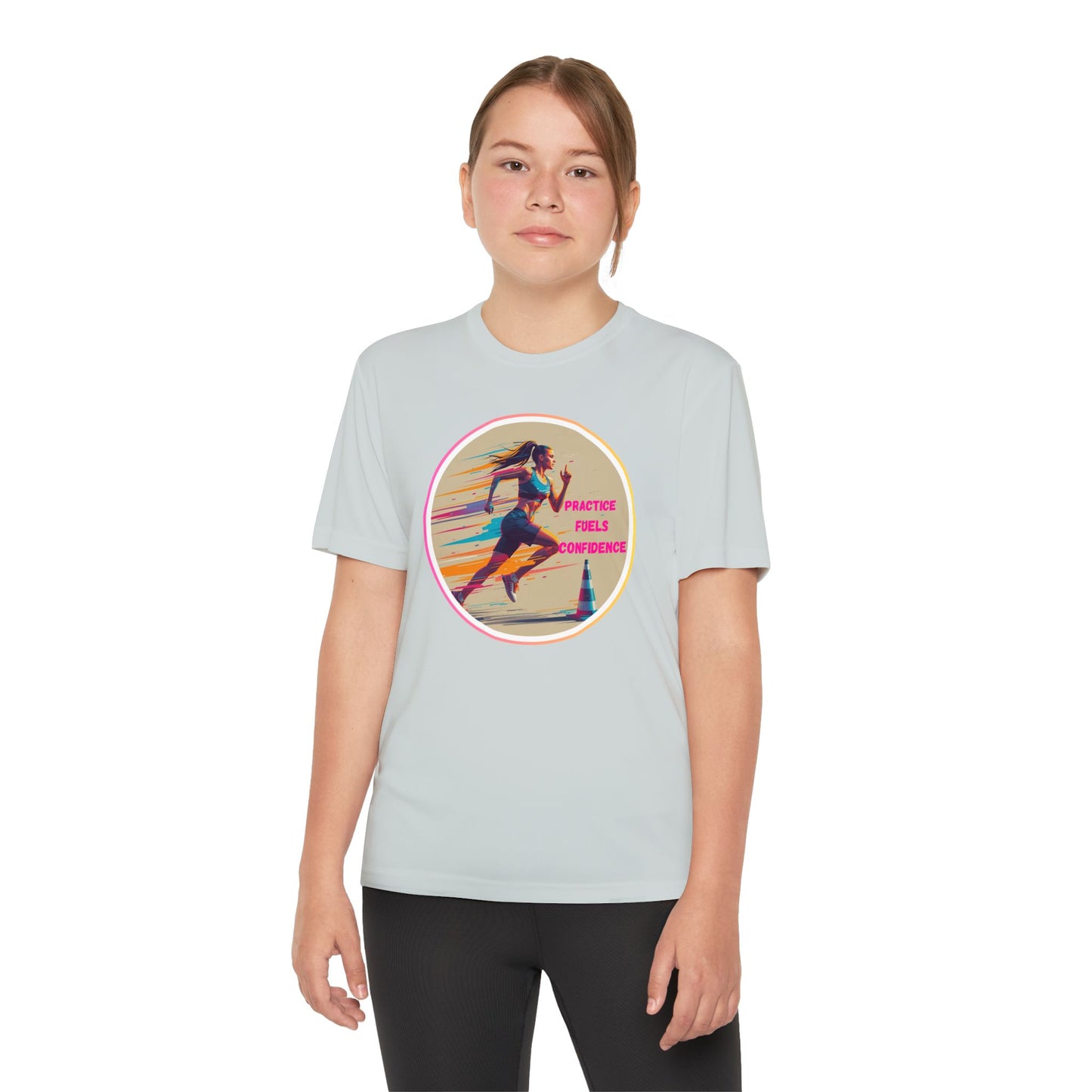 Youth Athletic T-Shirt, Motivational Practice Tee for Young Athletes, Sports Team Gear, Training Apparel, Gift for Runners