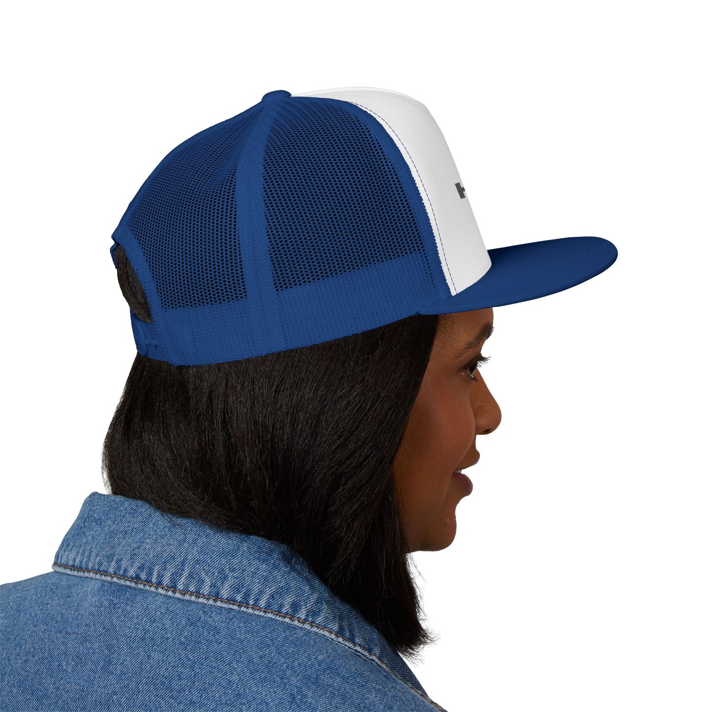 Stylish 5 Panel Trucker Cap with Embroidery, Fashion Hat, Outdoor Cap, Gift for Him, Adjustable Headwear