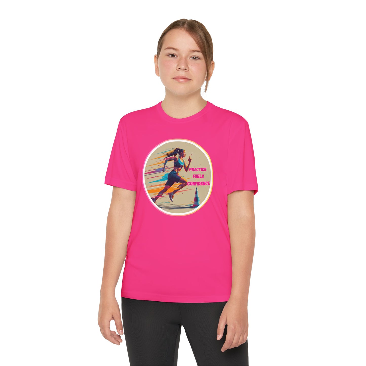 Youth Athletic T-Shirt, Motivational Practice Tee for Young Athletes, Sports Team Gear, Training Apparel, Gift for Runners