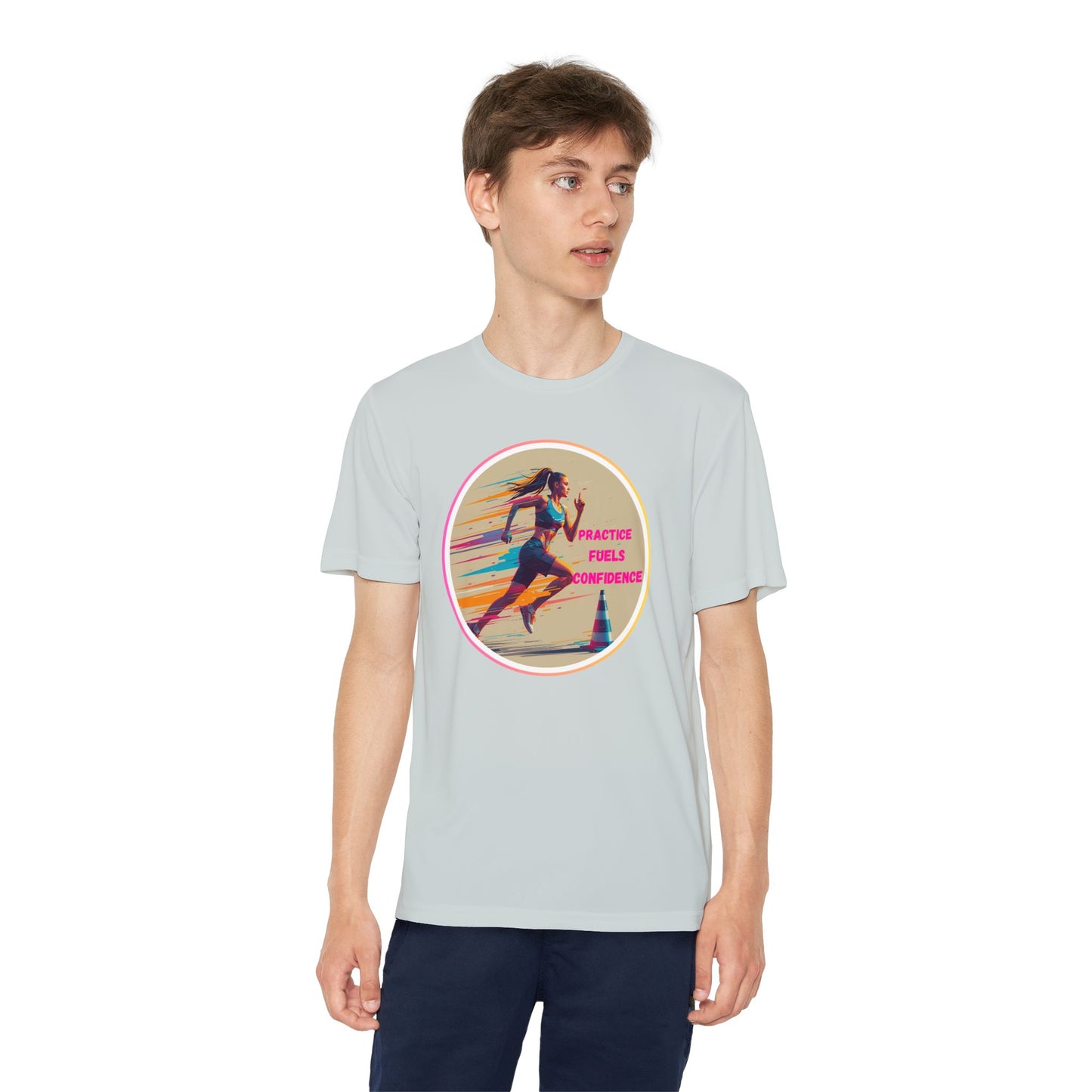 Youth Athletic T-Shirt, Motivational Practice Tee for Young Athletes, Sports Team Gear, Training Apparel, Gift for Runners