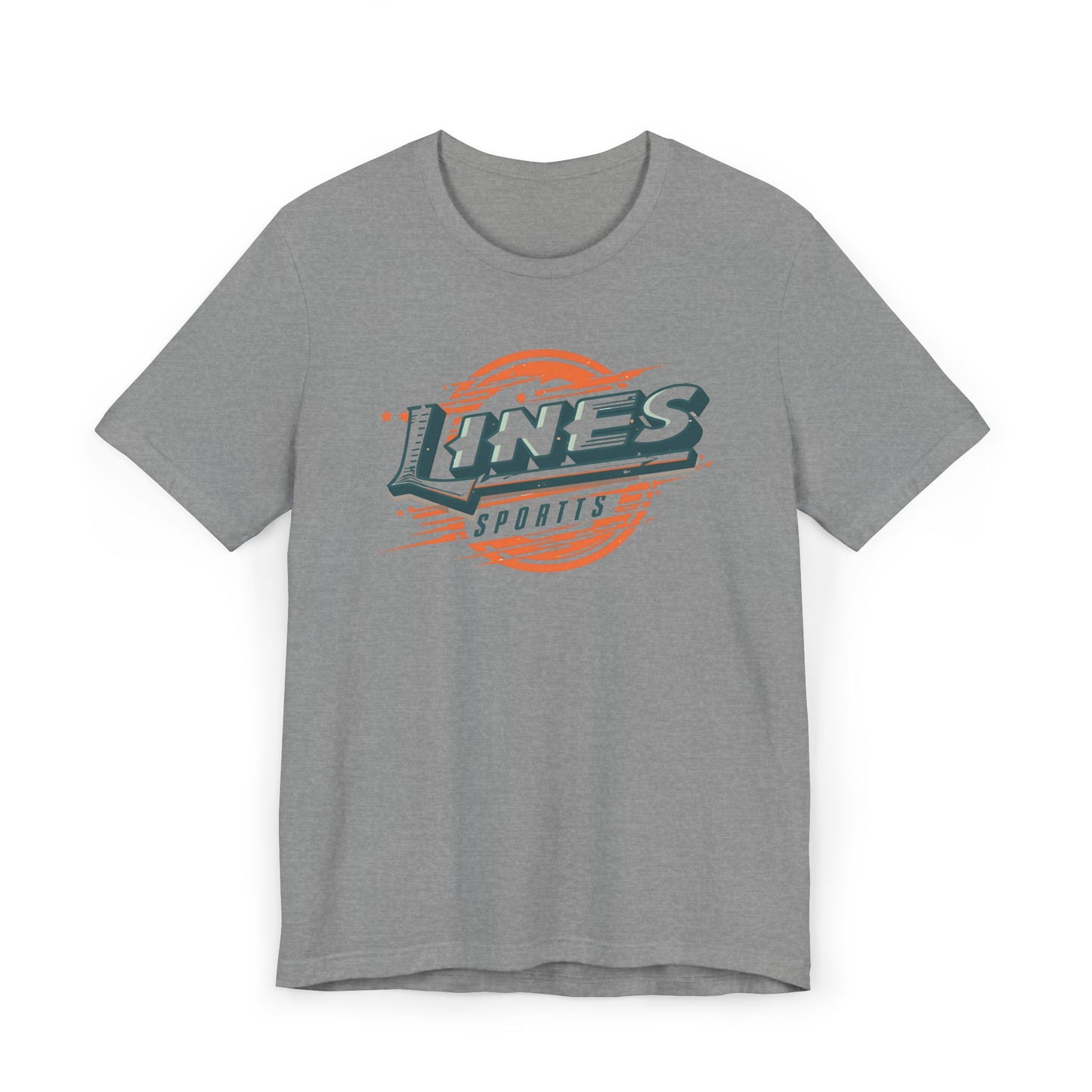 Lines Sports Unisex Vintage / Retro T-Shirt – Casual Athletic Apparel