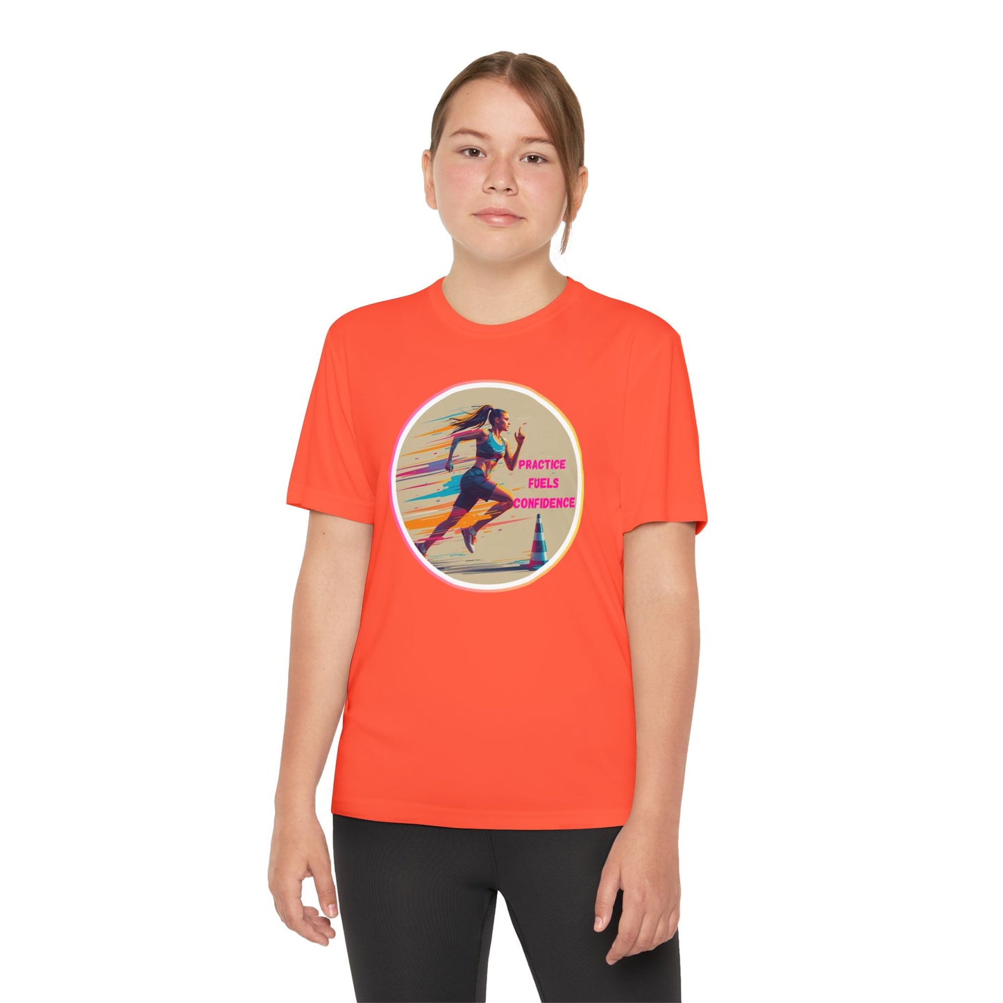 Youth Athletic T-Shirt, Motivational Practice Tee for Young Athletes, Sports Team Gear, Training Apparel, Gift for Runners