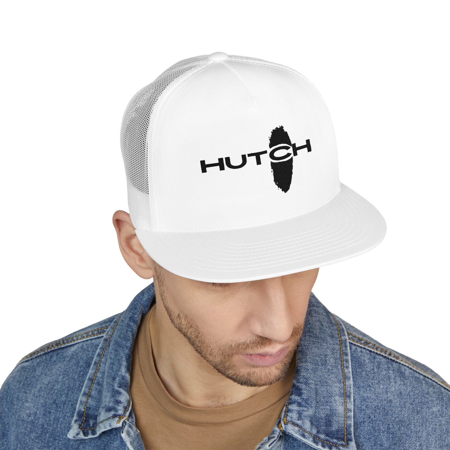 Stylish 5 Panel Trucker Cap with Embroidery, Fashion Hat, Outdoor Cap, Gift for Him, Adjustable Headwear