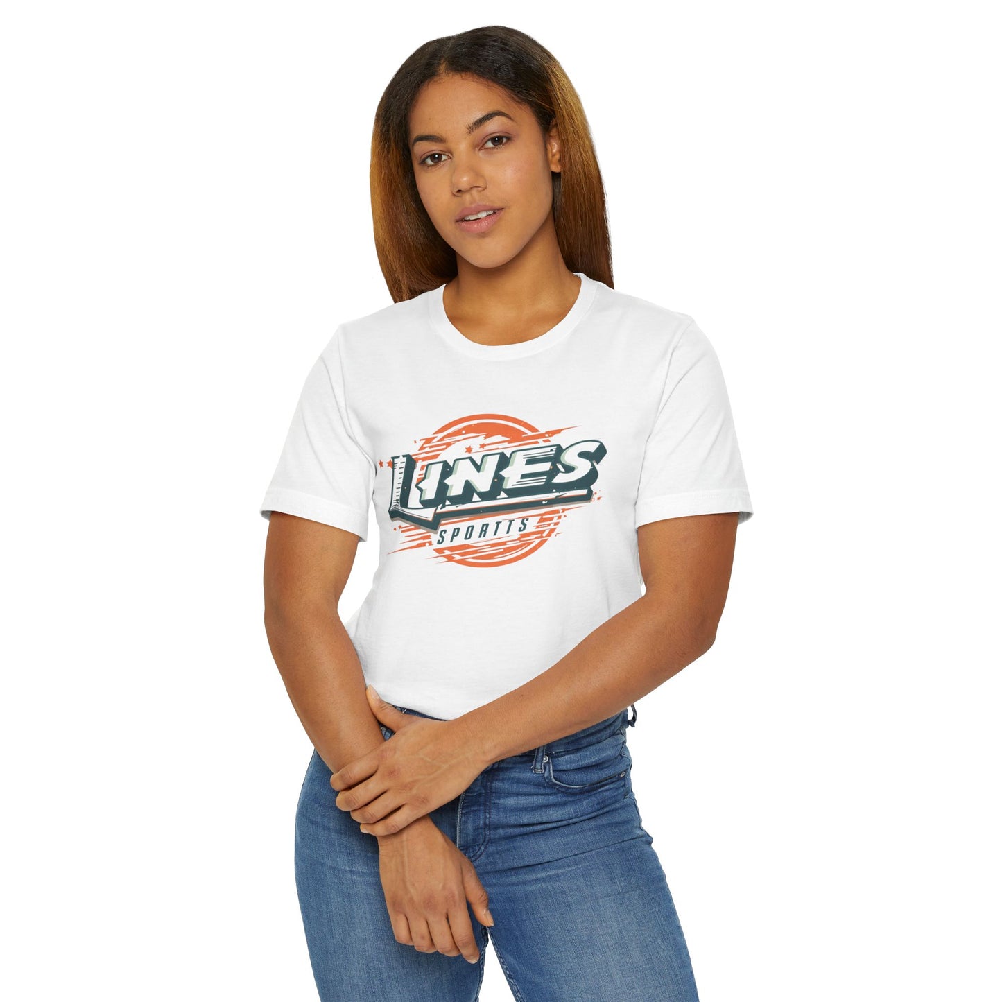 Lines Sports Unisex Vintage / Retro T-Shirt – Casual Athletic Apparel