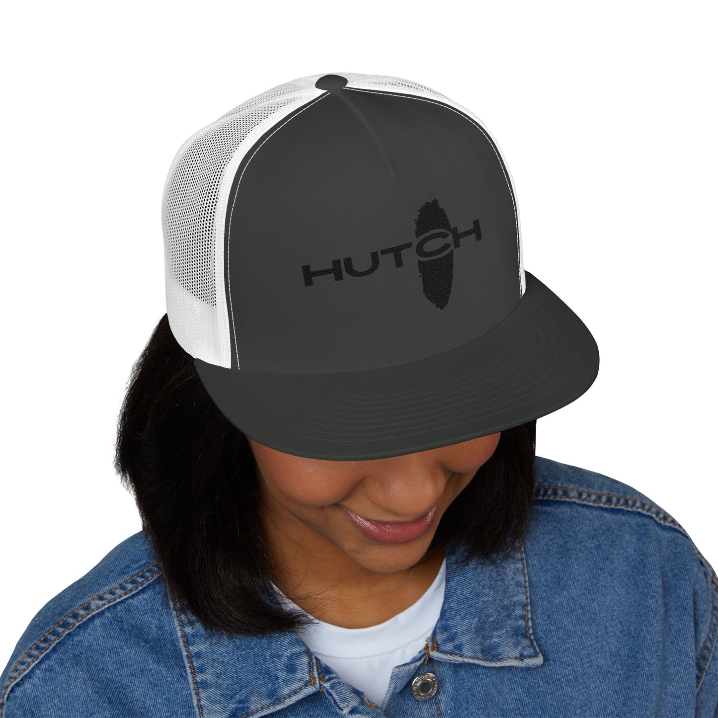 Stylish 5 Panel Trucker Cap with Embroidery, Fashion Hat, Outdoor Cap, Gift for Him, Adjustable Headwear