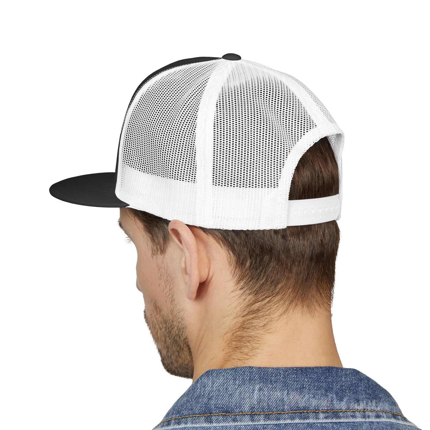 Stylish 5 Panel Trucker Cap with Embroidery, Fashion Hat, Outdoor Cap, Gift for Him, Adjustable Headwear