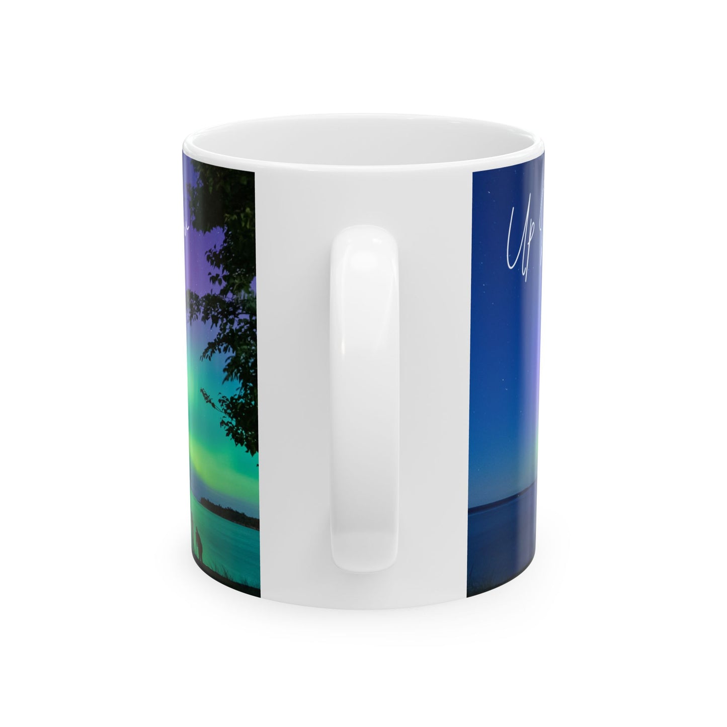 ENJOY THE BREW - UP NORTH MI  skyLINE Ceramic Mug - 11oz & 15oz Coffee Cup for Skyline Lovers