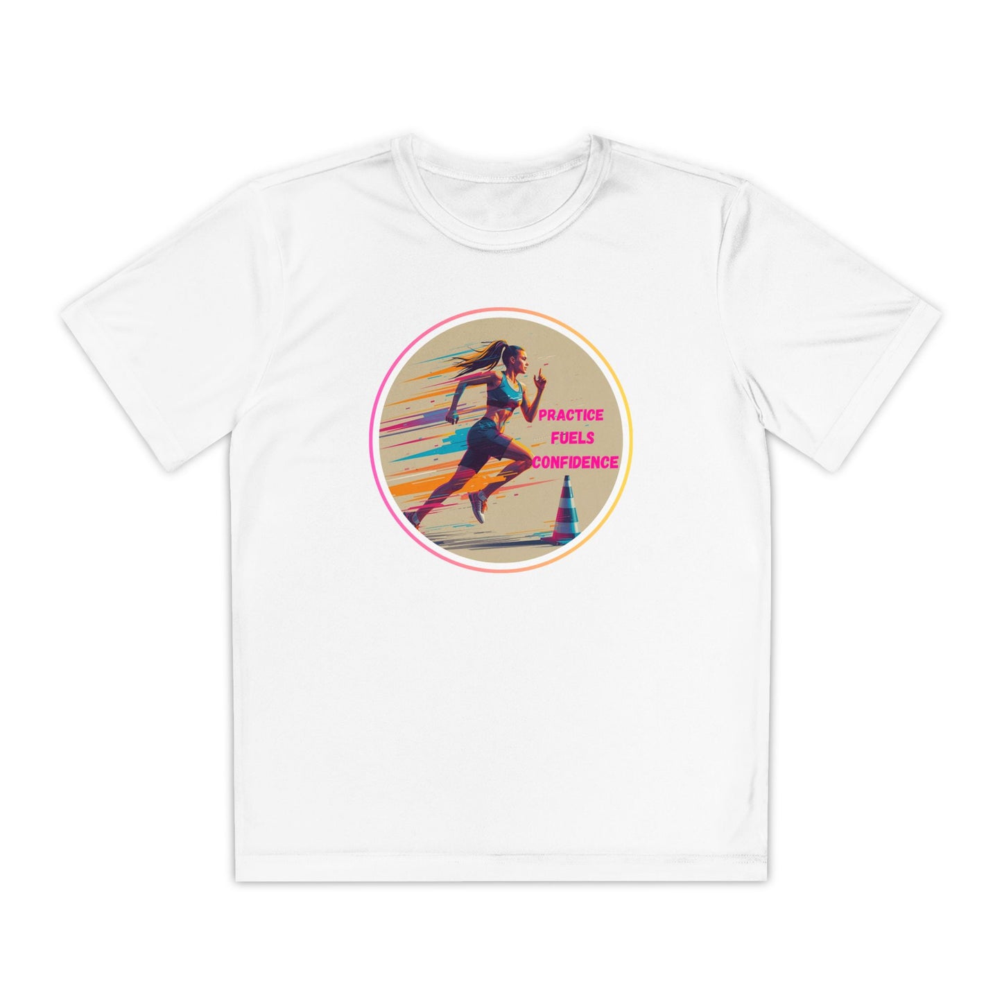 Youth Athletic T-Shirt, Motivational Practice Tee for Young Athletes, Sports Team Gear, Training Apparel, Gift for Runners