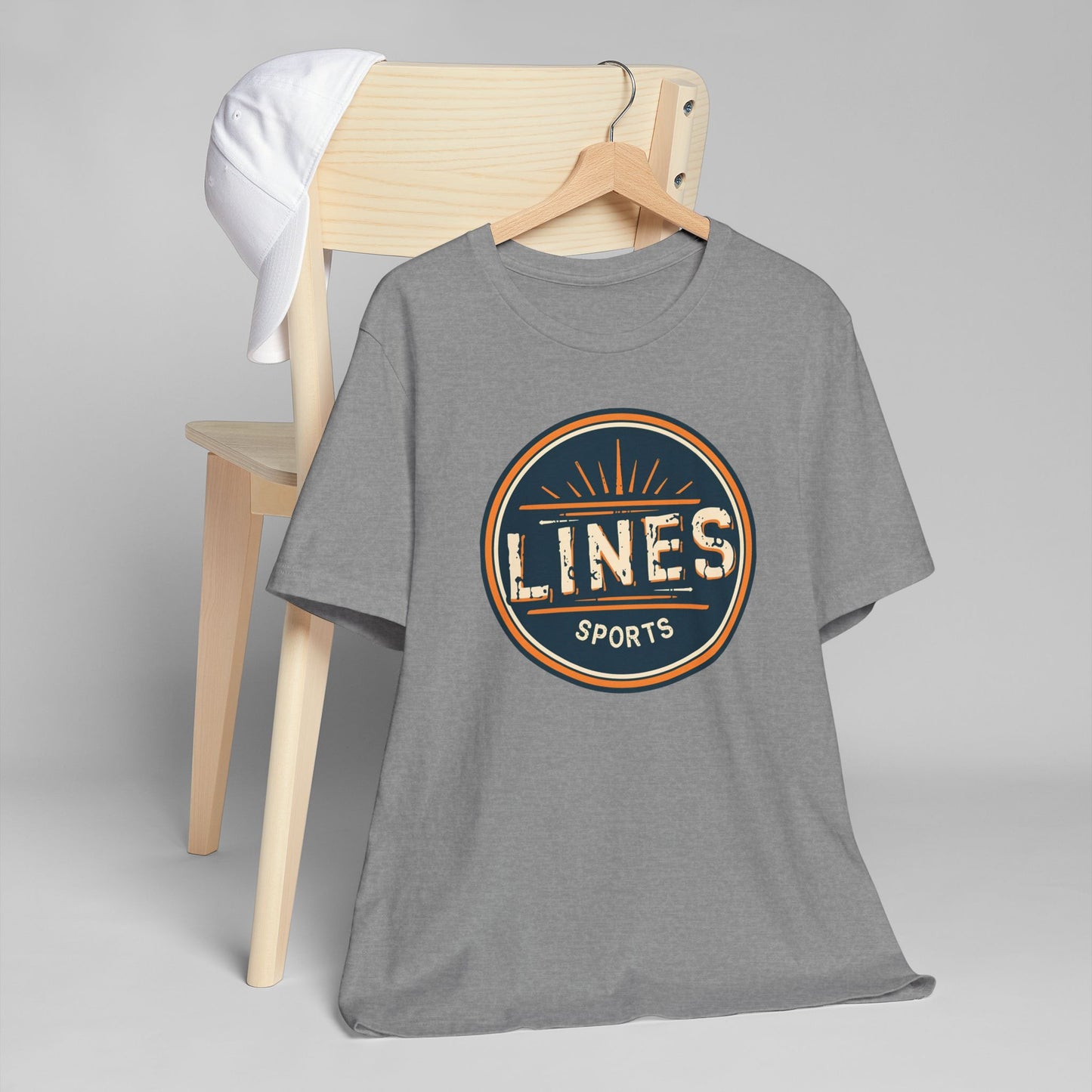LINES SPORTS - Retro Sporty Lines Unisex Jersey T-Shirt