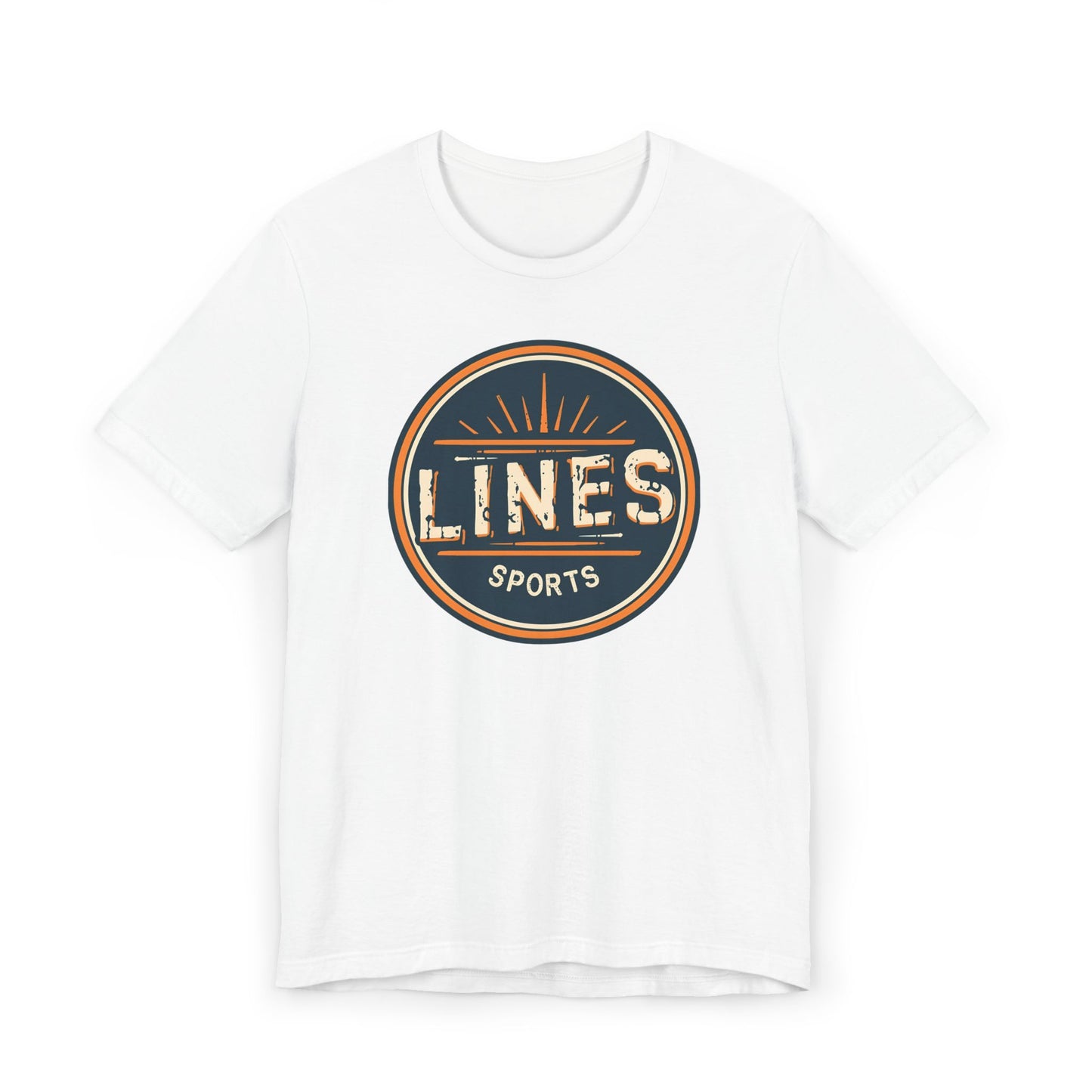LINES SPORTS - Retro Sporty Lines Unisex Jersey T-Shirt