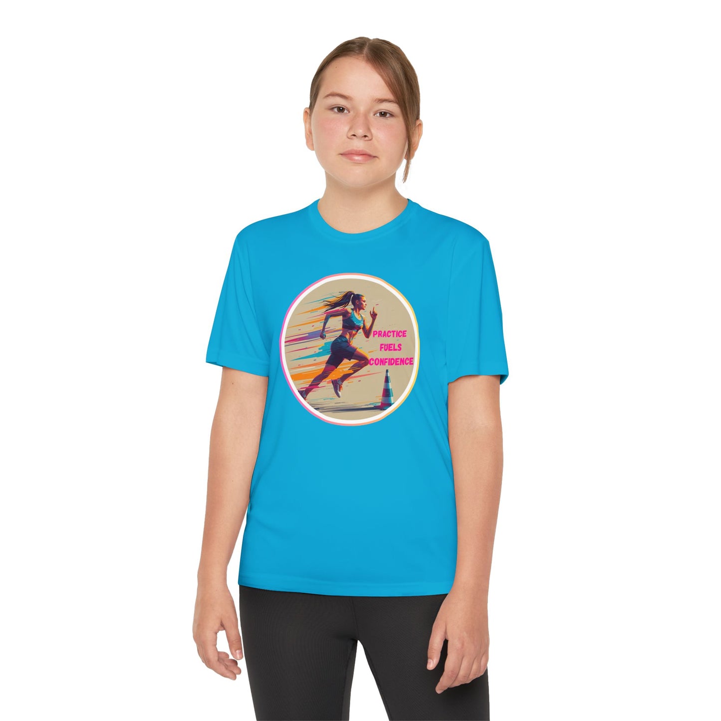 Youth Athletic T-Shirt, Motivational Practice Tee for Young Athletes, Sports Team Gear, Training Apparel, Gift for Runners