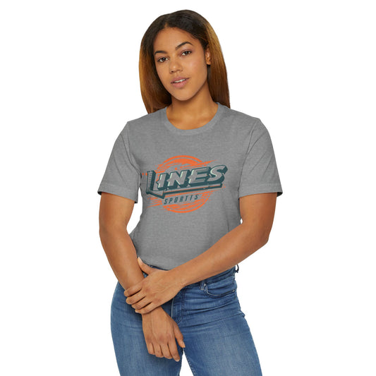 Lines Sports Unisex Vintage / Retro T-Shirt – Casual Athletic Apparel