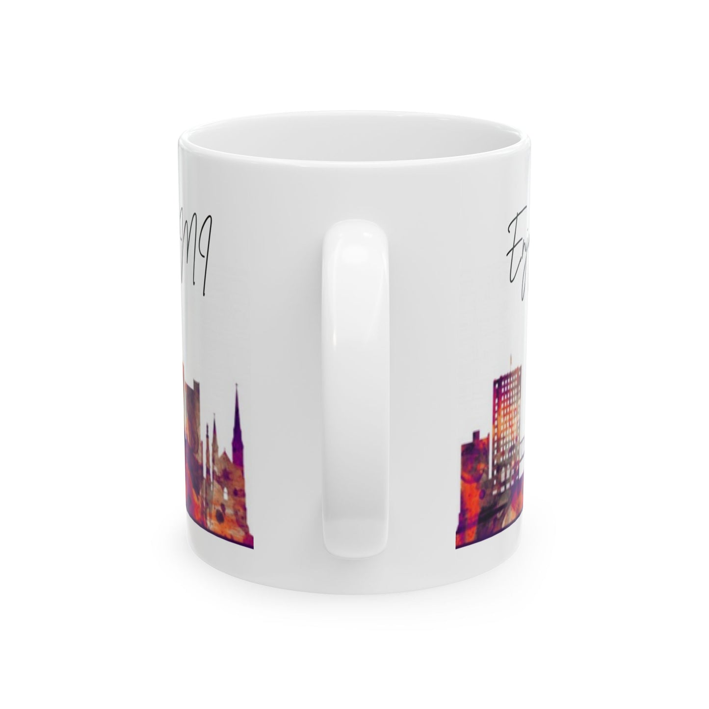 ENJOY THE BREW - GRAND RAPIDS skyLINE Ceramic Mug - 11oz & 15oz Coffee Cup for Skyline Lovers