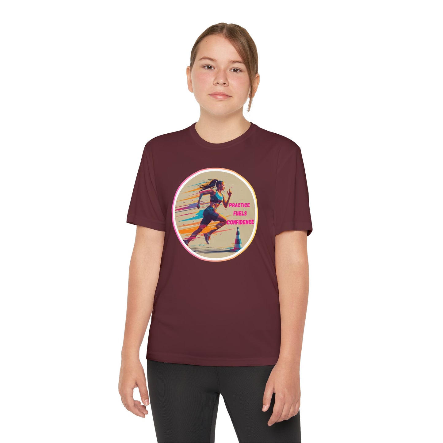 Youth Athletic T-Shirt, Motivational Practice Tee for Young Athletes, Sports Team Gear, Training Apparel, Gift for Runners